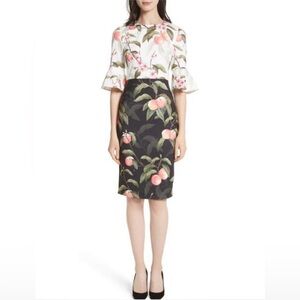 Ted Baker Area Peach Blossom Ruffle
Sheath Dress